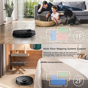 Midea M7 Pro Robot Vacuum and Mop Cleaner, with Vibrating Mop Vacuum, 4000PA Strong Suction, Laser LiDAR Navigation, Multi-Floor Mapping, Robotic Vacuum for Pet Hair, Hard Floor, Carpet (M7 PRO)