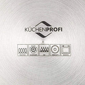 Küchenprofi 2370702814 Saucepan Stainless Steel with Glass Lid