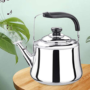 DOITOOL Tea Kettle Stovetop Tea Pot Stovetop 6 Quart Whistling Tea Kettle Stainless Steel Hot Water Teapot Heating Water Container with Handle for Home Gas Stovetop