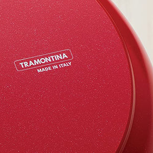 Tramontina Covered Dutch Oven Gourmet Ceramica Deluxe 5-Quart Metallic Red, 80110/064DS