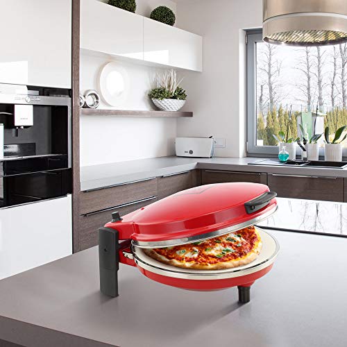 Chef Di Cucina Pizza Maker - Perfect Base with Ceramic Stone, Easy Clean with Paddle