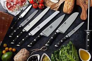 DALSTRONG Knife Set Block - 8 Piece - Gladiator Series - German HC Steel - Premium Food-Grade ABS Polymer Handles - NSF Certified