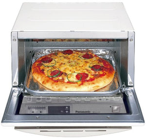 Panasonic 1300 Watts FlashXpress Toaster Oven, Features Instant Double Infrared Heating, with 6 Illustrated Preset Buttons and Automatically Calculates Cooking Time, Includes a Digital Timer with Reminder Beep and a 9" Square Inner Tray with Removable Cru