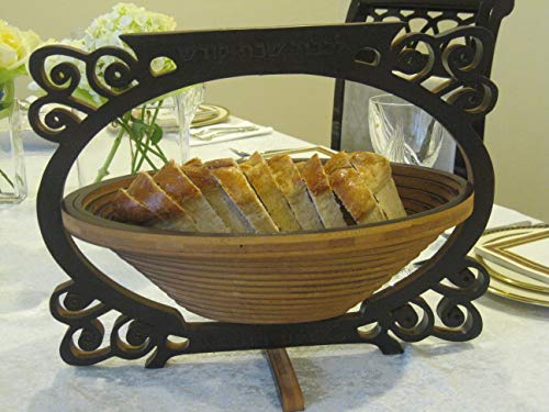 Amazing Ingenious Wood Challah Board That Easily Transforms From Cutting Board to Serving Basket