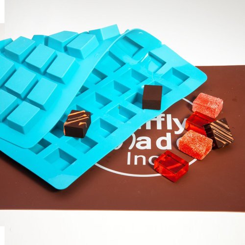 Truffly Made.Chocolate Mold - Rectangle Caramel Candy Silicone Mold for Chocolate Truffles, Ganache, Jelly, Candy and Praline