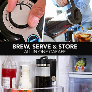 Vinci Express Cold Brew Electric Coffee Maker Cold Brew in 5 Minutes, 4 Brew Strength Settings & Cleaning Cycle, Easy to Use & Clean, Glass Carafe, 1.1 Liter (37 Fl Ounces)