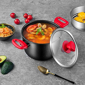 DJASM Aluminum Alloy Non Stick Pot Set Multi Functional Cooking Utensils for Household Kitchens Cookware Set