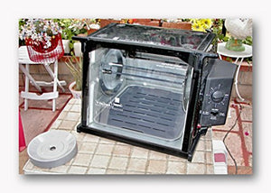 RONCO SHOWTIME COMPACT ROTISSERIE & BBQ OVEN - BLACK - MODEL 3000TB