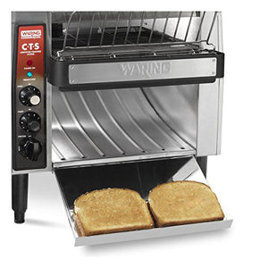 Waring Commercial CTS1000B Conveyer Toaster, 1000+ slices per hour, 208V, 2700W, 6-20 Phase Plug