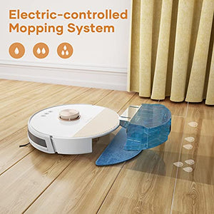 Robot Vacuum Cleaner with LiDAR Navigation, HONITURE Q6Lite 2-in-1 Robot Vacuum and Mop, 2500Pa Suction, 150min Runtime, Multi-Floor Mapping, WiFi/App/Alexa, Quiet, Robotic Vacuum for Pets and Carpets