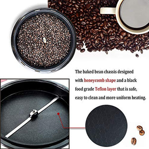 LUEUR Electric Coffee Roaster Machine Coffee Bean Baker Roaster Household Coffee Bean Roasting Machine for Home Use 110V