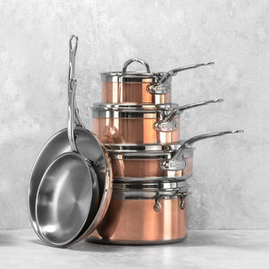 Hestan - CopperBond Collection - 100% Pure Copper 10-Piece Ultimate Cookware Set