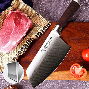 German Stainless Steel Nice Damascus Pattern Extra Wine Opener Set. HOABLORN Acacia 15pcs Knife Block Set Series AK01 : Acacia Knife Block & Cutting Board , Considerate Gifts for Family or Chefs!