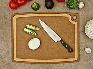 Epicurean Gourmet Series Cutting Board with Juice Groove, 19.5-Inch by 15-Inch, Nutmeg/Natural