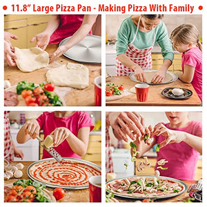 TeamFar Bakeware, Stainless Steel Bakeware Sets with lids, Baking Sheet with Rack, Toaster Oven Pan & Pizza Pan, Lasagna Pan with Lids, Square & Round Cake Pan with Lids, Muffin & Loaf Pan, Healthy