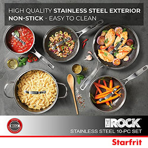 Starfrit The Rock Stainless Steel 10 Piece Set 034611-001-0000