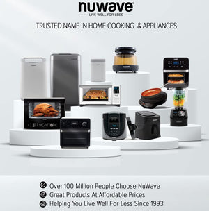 NUWAVE Nutri-Pot Digital Pressure Cooker 8-quart with Non-Stick Inner Pot, Rack & Sure-Lock Technology